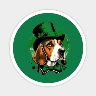 Beagle St. Patrick's day Magnet